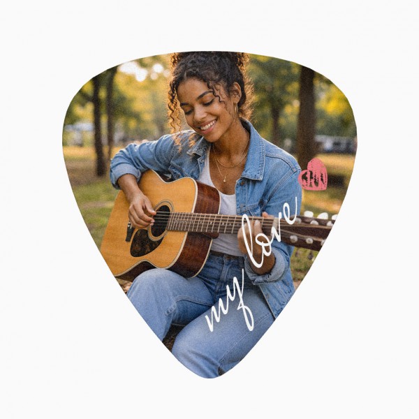 Médiator guitare impression digitale/photo