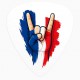 Médiator de guitare supporter France