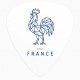 Médiator de guitare supporter France