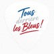 Pack de 10 médiators de guitare supporter France