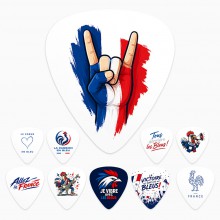Médiator de guitare supporter France