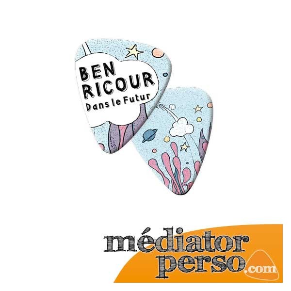 Médiator guitare impression photo