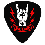 Médiator de guitare imprimé en 2 couleurs