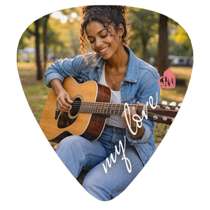 Médiator de guitare personnalisé cadeau St Valentin
